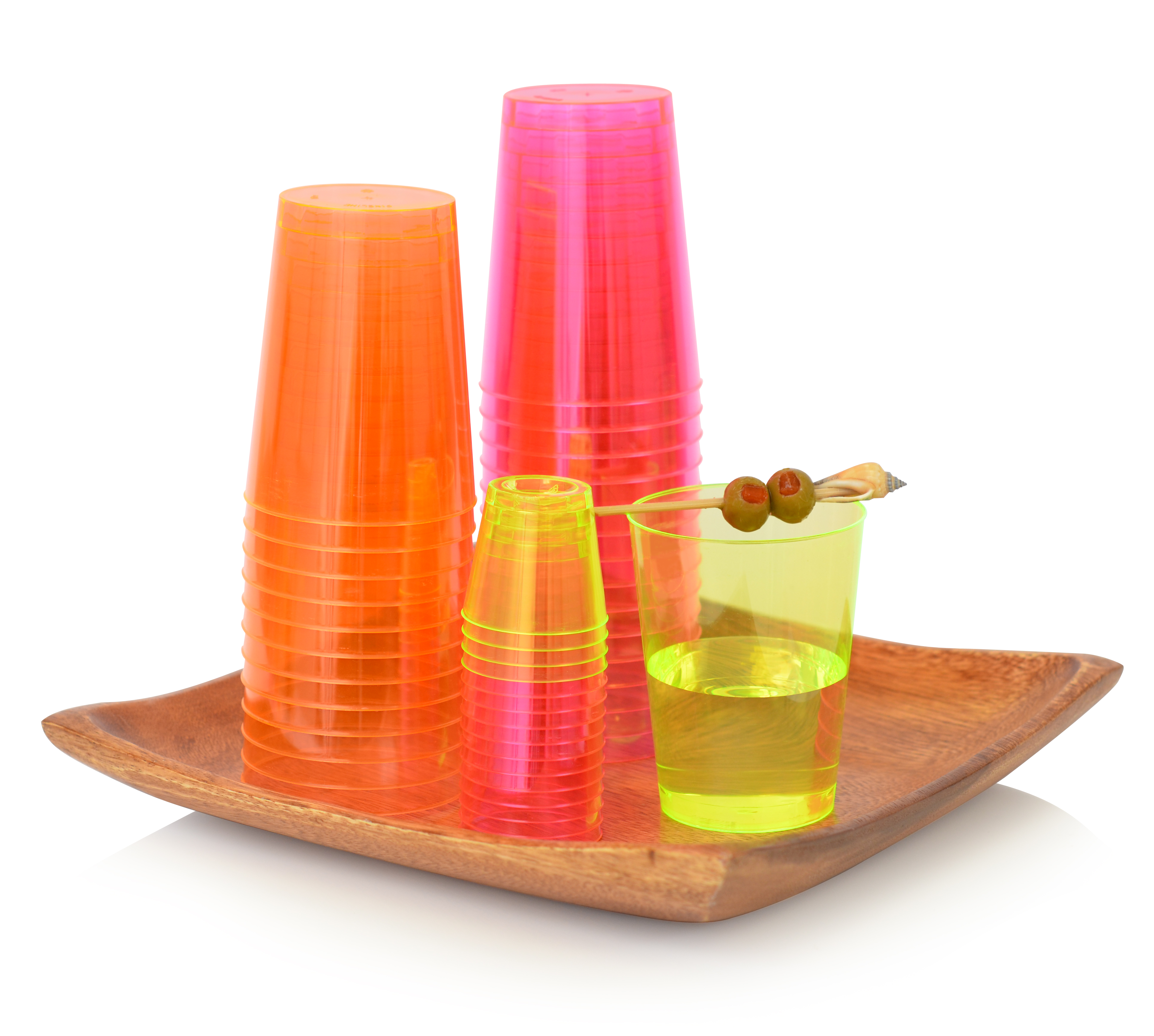 Savvi Serve Neon Disposable Tumblers